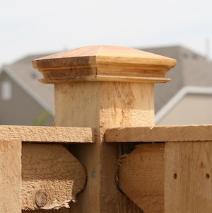 miterless wood fence post cap